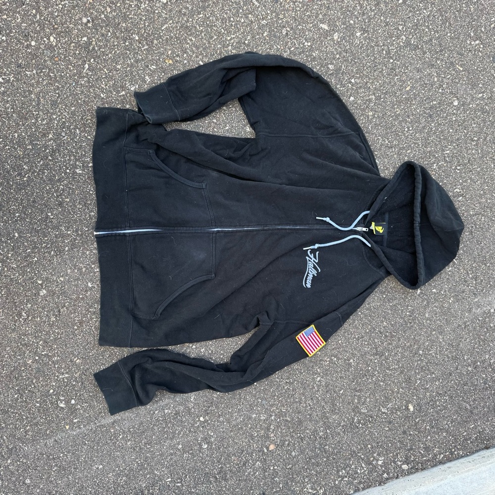 Hallman Racewear full zip hoodie with flag on sleeve THOR
